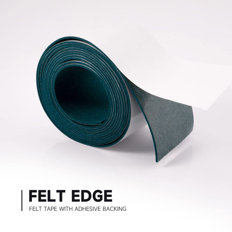 FOSHIO Micro Fiber Felt for Squeegee Edge Wrapping 2 Meters Length - Dark Green Suede Felt to Cover The Edges of Hard Card Squeegees - Image 4